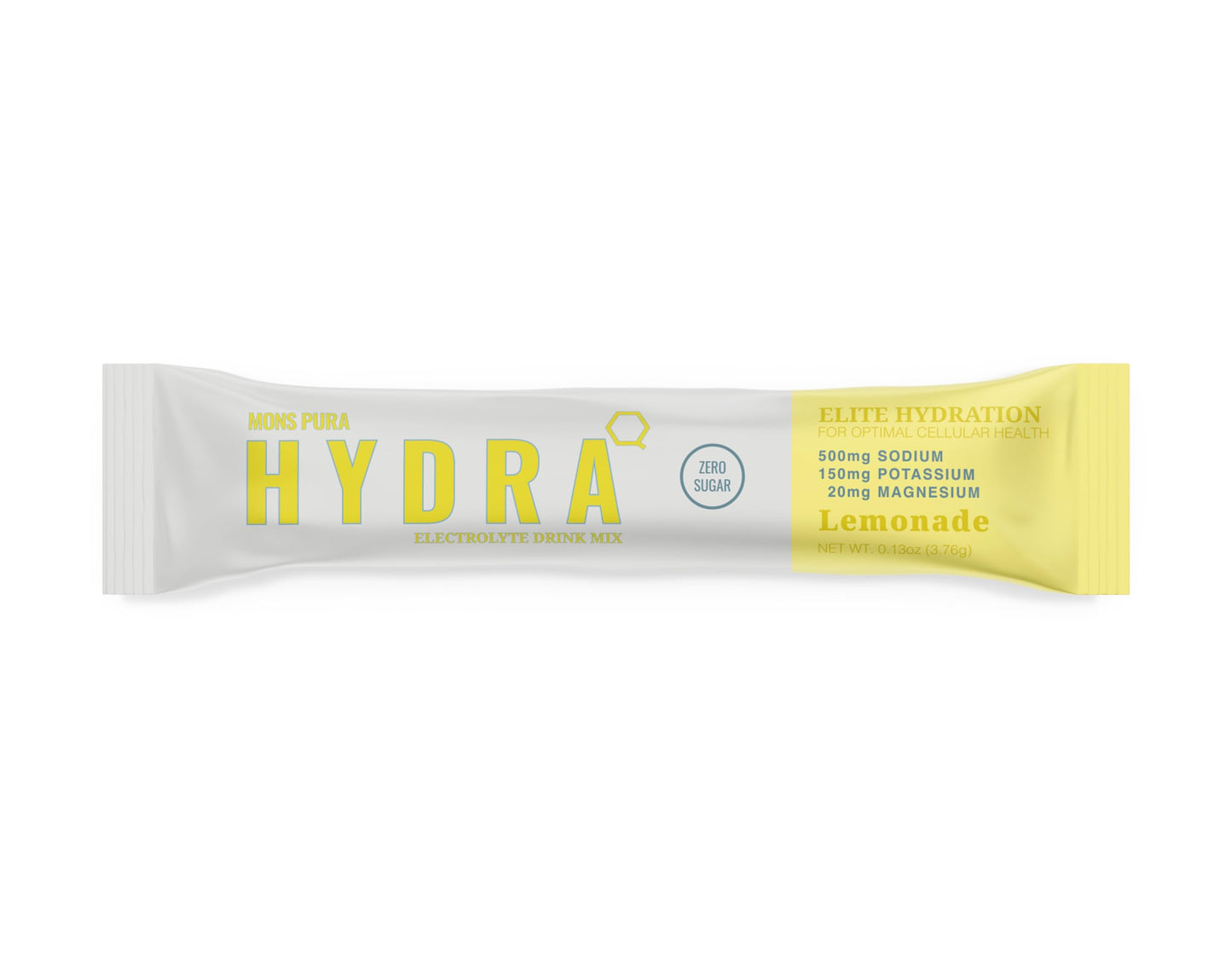 Mons Pura Hydra Lemonade Electrolyte Drink Mix  30 Count