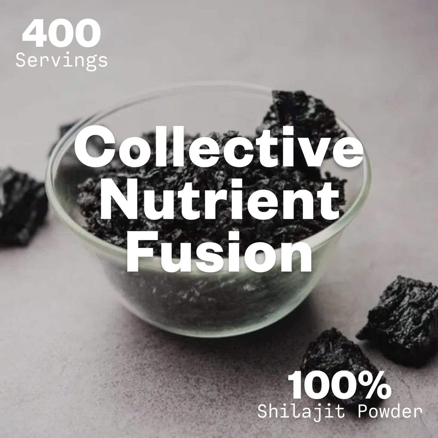 Purisure Shilajit Supplement Powder, 100g, Pure Himalayan Mineral with Fulvic Acid Powder, 12:1 Pure Fulvic Minerals Compound for Energy Supplement, 400 Servings