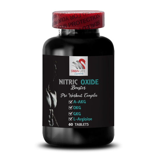 nitric oxide booster supplement - NITRIC OXIDE BOOSTER - stamina increase, endurance enhancer, muscle recovery, power formula, fitness focus, workout support, energy supplement 1 Bottle 60 Tablets