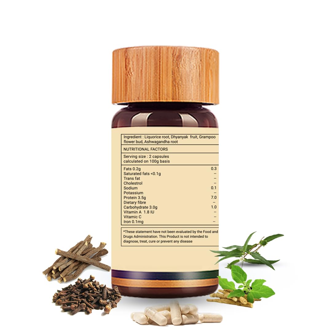 Biogetica Smokesolve Herbal Lung Detox Supplement with Yashtimadhu and Ashwagandha for Respiratory Health - Vegetarian & Non-GMO - 100% Vegan - 80 Capsules