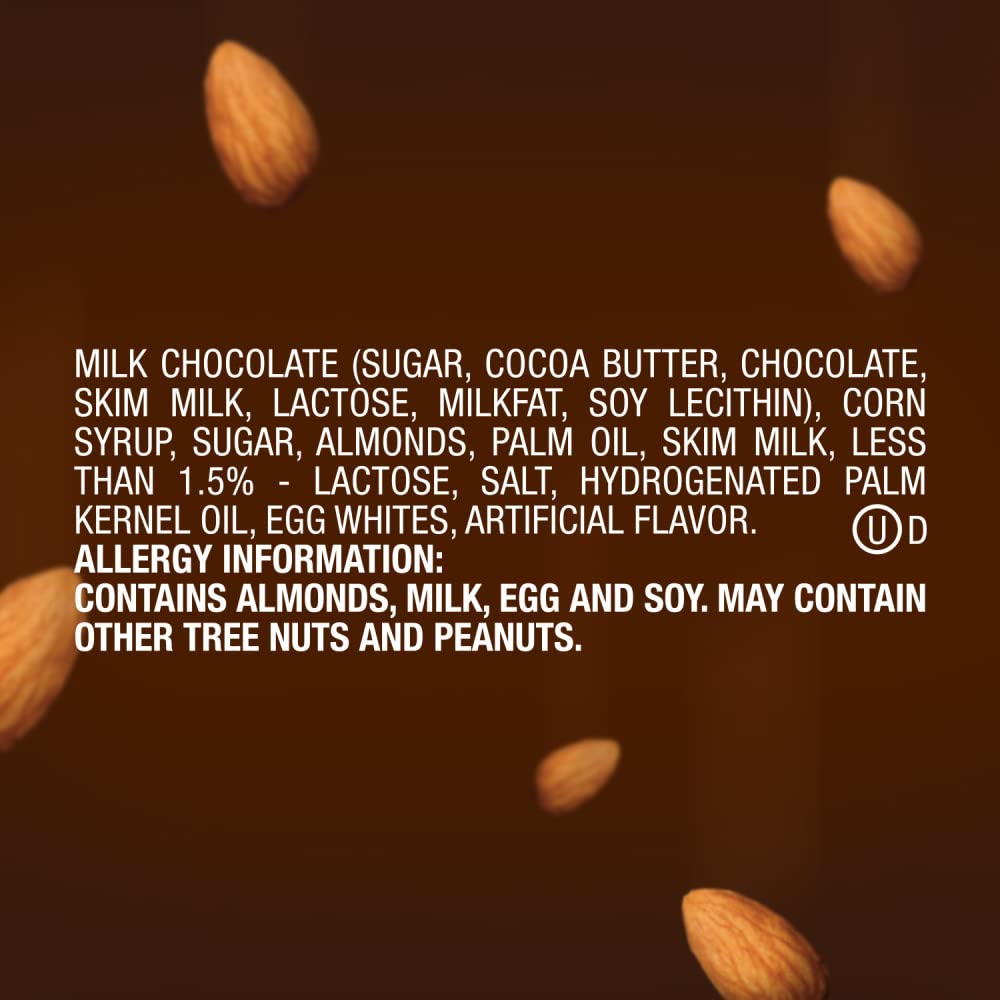 SNICKERS Candy Almond Milk Chocolate Bars Bulk Pack 176 oz Bars Pack of 24