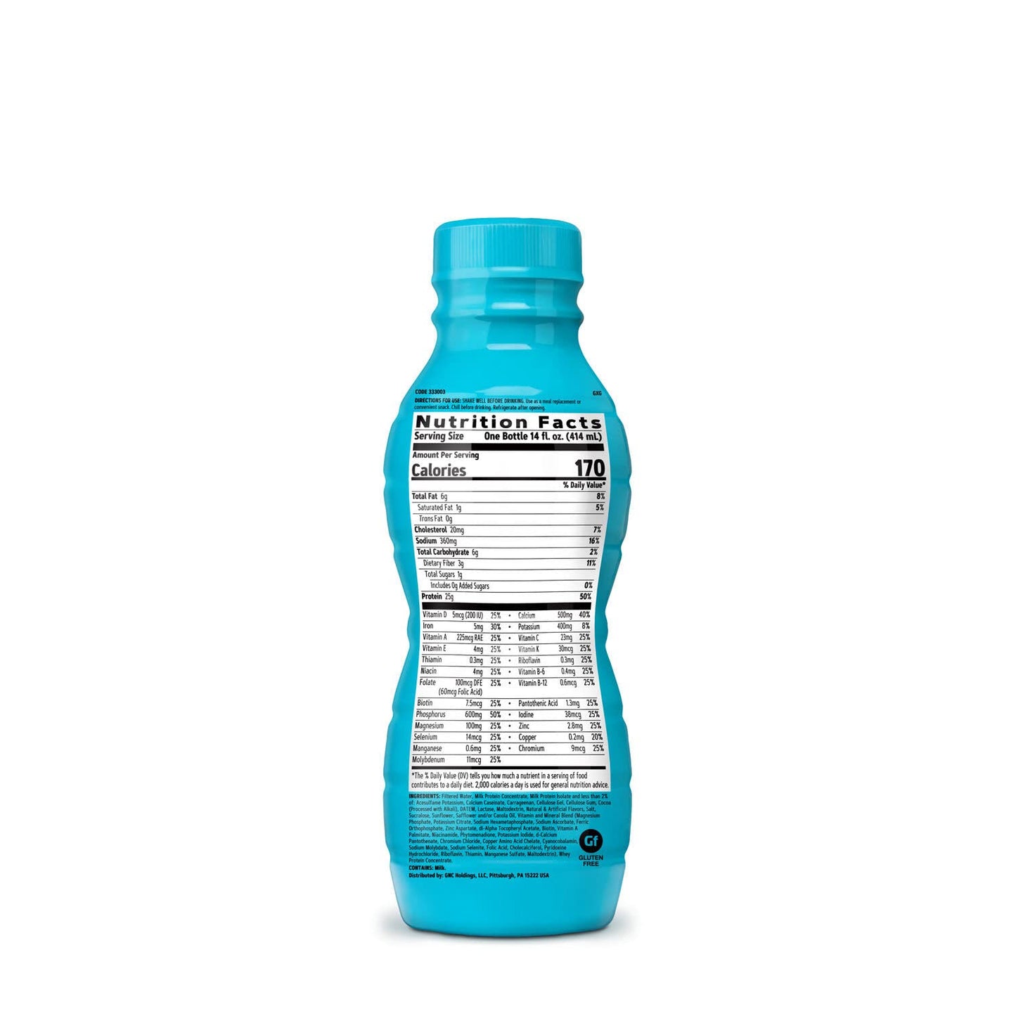 GNC Lean Shake 25 Protein Shake, Clinically Proven Weight Management, Meal Replacement, 25g Protein with Zero Added Sugar, Ready to Drink, Swiss Chocolate, Pack of 12
