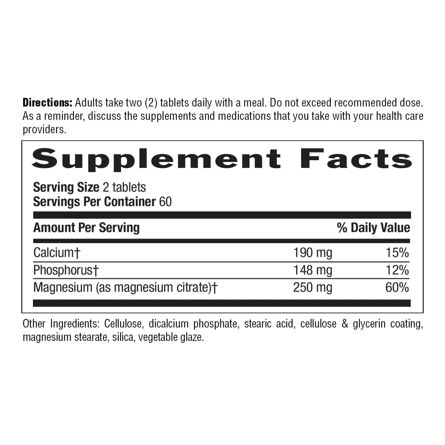 Country Life Magnesium Citrate 250mg - 120 Tablets - Supports Muscle & Nerve Function, Heart Rhythm, Healthy Immune System, Energy Production - Magnesium Complex Supplement