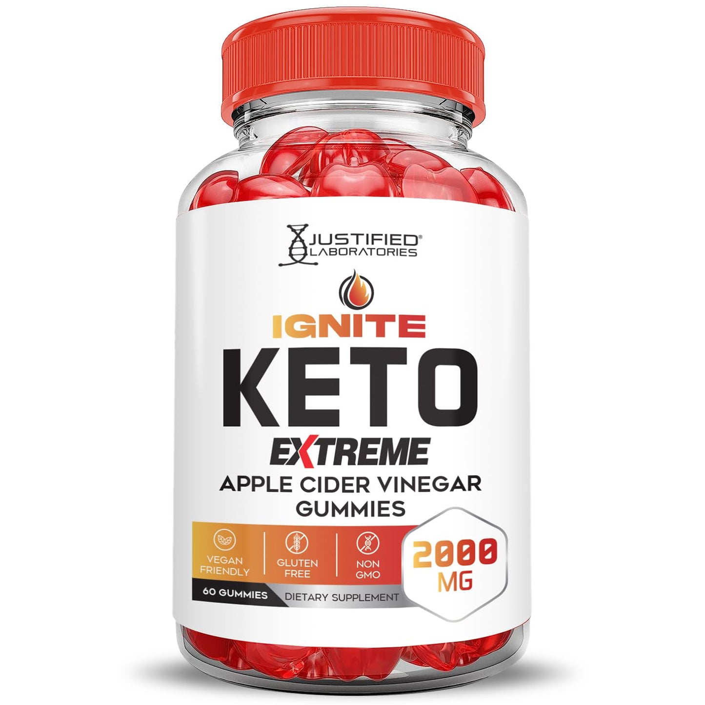 (2 Pack) Ignite Keto ACV Gummies Extreme 2000MG Advanced Ignite Keto Gummies Apple Cider Vinegar Formulated with Pomegranate Beet Juice Powder B12 Vegan Non GMO 120 Gummys