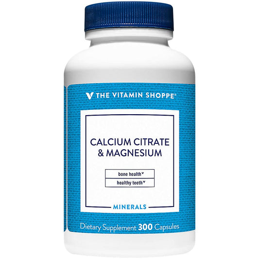 Calcium Citrate & Magnesium (300 Capsules) by The Vitamin Shoppe