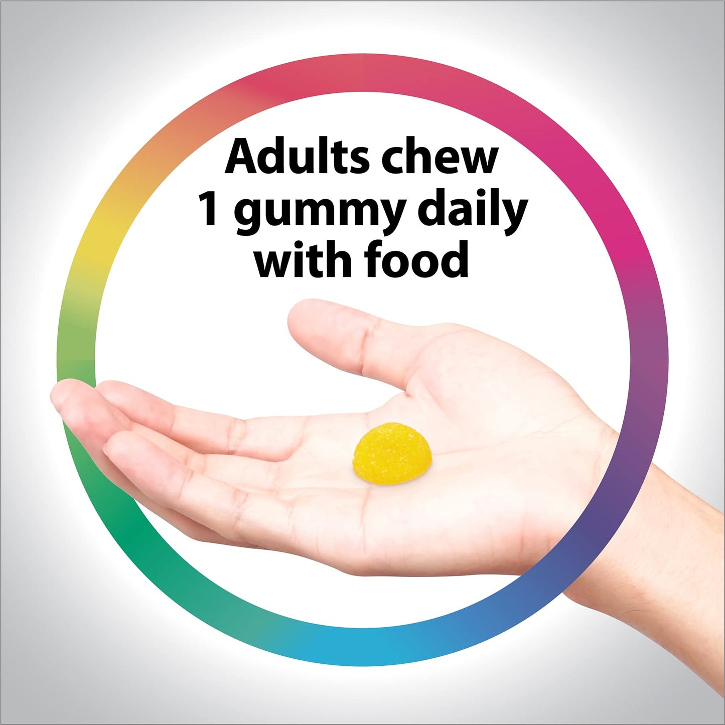 Rainbow Light Vitamin D Gummies, Sunny Gummies, Vitamin D3 1,000 IU, Gluten Free, Protects Immune System Health, Lemon, 100 Gummies