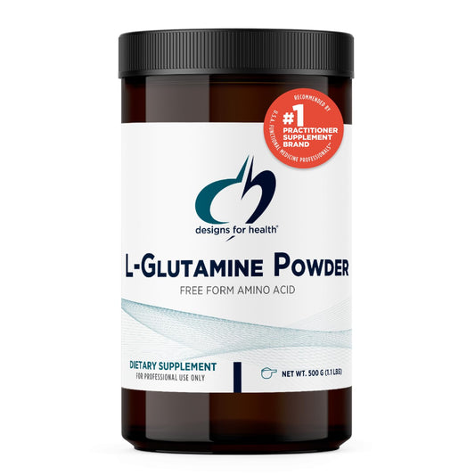 Designs for Health L Glutamine Powder - 3000mg Amino Acids Supplement to Support Muscle Recovery, Digestive, Immune + Gut Health - Non-GMO + Gluten Free Easy Drink Mix (166 Servings / 500g)