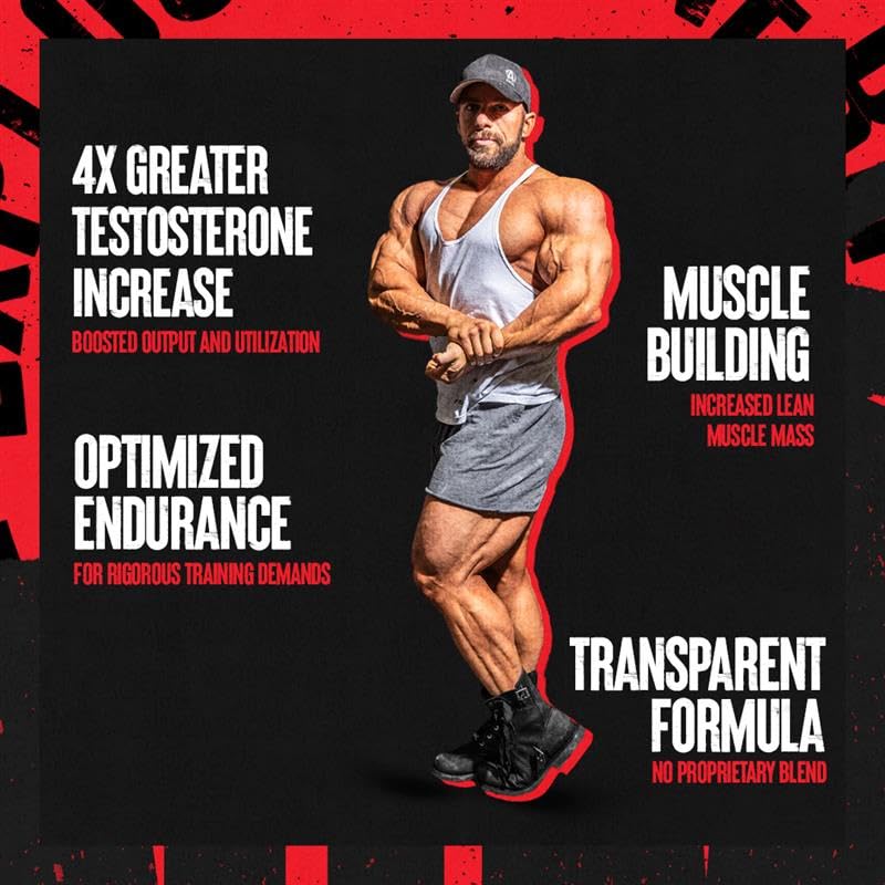 Animal Test Testosterone Booster for Men - Male Enhancing Supplement Libido Booster for Strength Athletes & Bodybuilders to Increase Stamina, Endurance, Muscle Growth, All-in-One Packs - 21 Day Cycle
