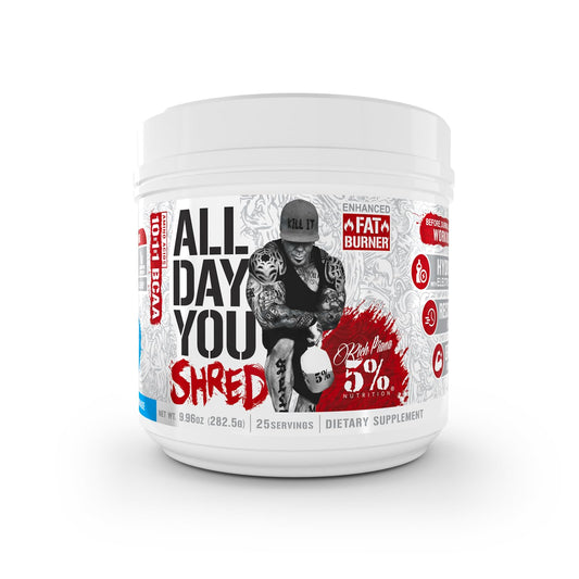 5% Nutrition AllDayYou Shred BCAA Powder | Amino Acid Supplement for Weight Management | Elite Fat Burning & Energy with Hydration, Endurance & Recovery (Southern Sweet Tea)