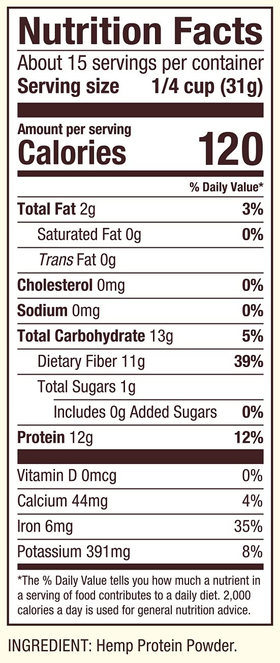 BOBS RED MILL PROTEIN PWDR HEMP, 16 OZ, PK- 4