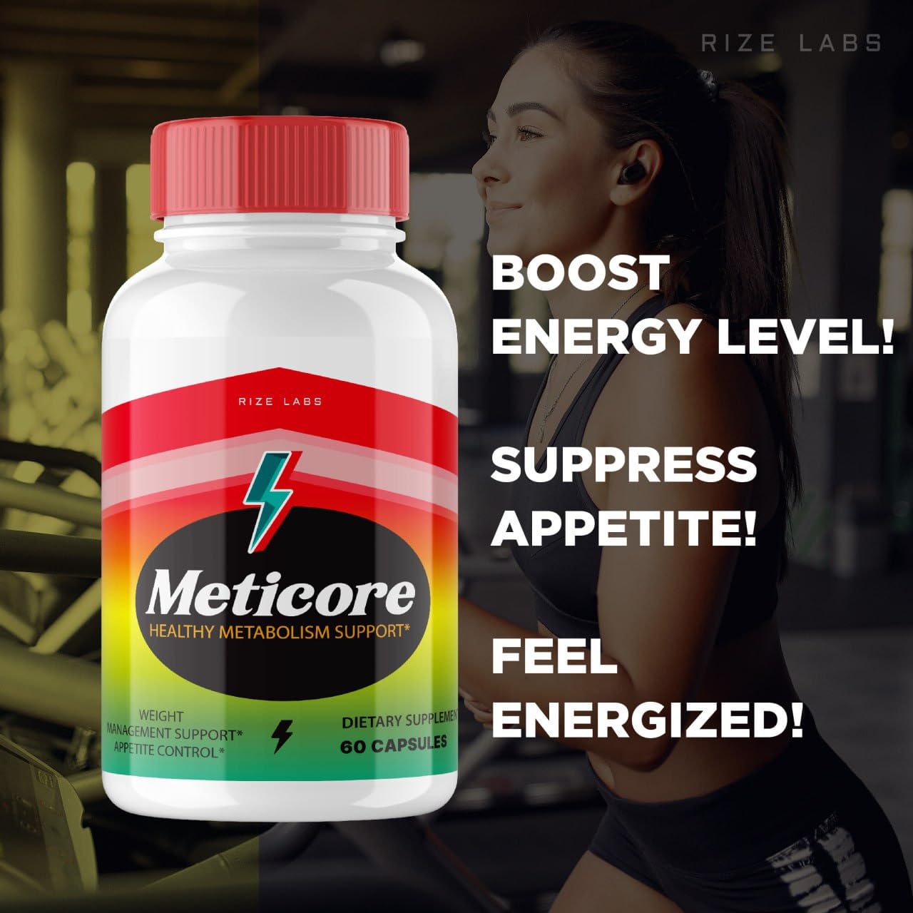 rize labs - Meticore Weight Loss Supplement, Total Body Wellness Capsules, Used to Unlock The Path to a Healthier Living, for a Leaner Figure (300 Capsules)