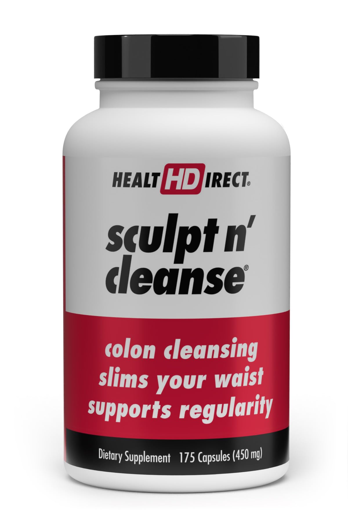 HEALTH DIRECT Sculpt n' Cleanse - Herbal Colon Cleanse for Digestive Health & Regularity - Natural Detox & Gut Flush Supplement - 175 Veggie Capsules