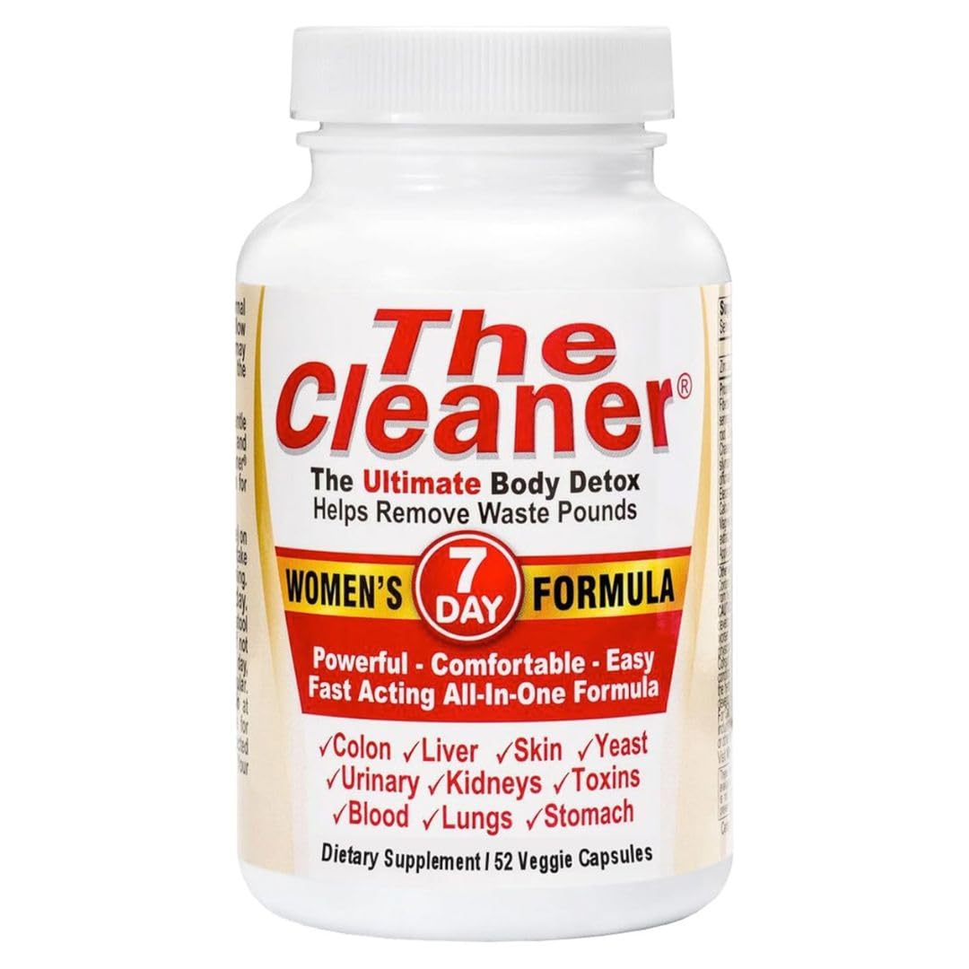 CenturySystemsBrand The Cleaner Detox, 52 Capsules, Powerful 7-Day Women Formula, Complete Internal Cleansing Formula for Women, Support Digestive Health