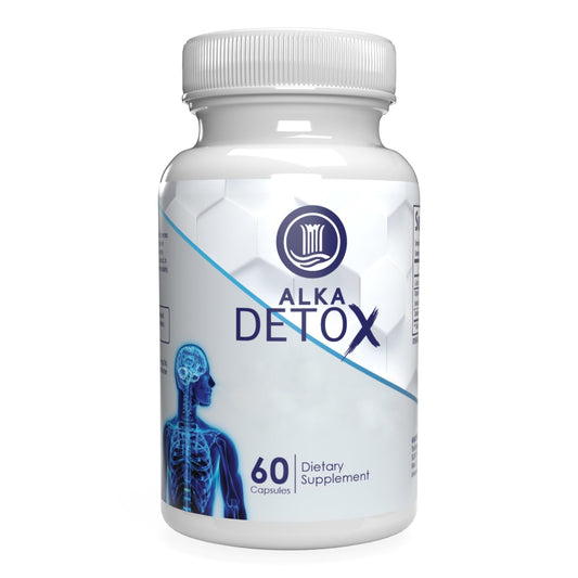 AlkaDetox Binder Tablet with Fiber chlorella, Liver & Gut Detox Cleanse, Colon and Toxin Flush. glycine and Dandelion Root and salud, Pure no fillers. 60 Capsules.