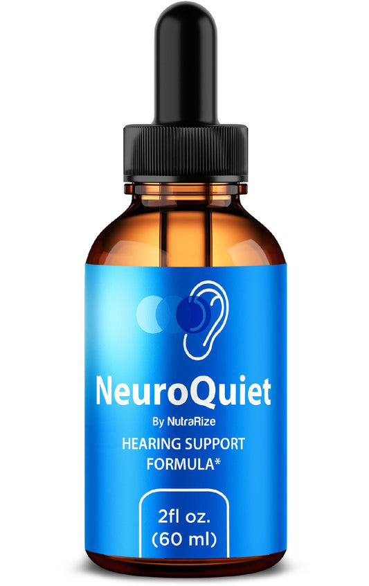 NutraRize NeuroQuiet Drops - Hearing Support Formula, to Support Cognitive Performance, All Natural Formula to Maintain Auditory Health, Gotas Review (30 Servings)