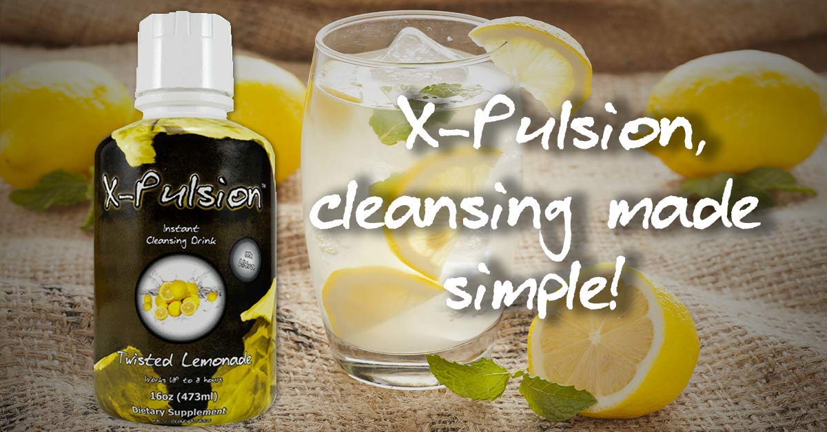 X-Pulsion by Herbal Extreme 16oz Instant Cleansing Detox Drink Twisted Lemonade