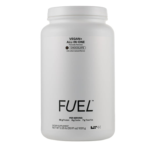LTH Fuel Vegan & All-in-One - 30g Protein per Serving - Plant-Based Protein Meal Replacement - Vitamins, Minerals, Digestive Enzymes & Probiotics - Meal Supplement - Chocolate, 20 Servings