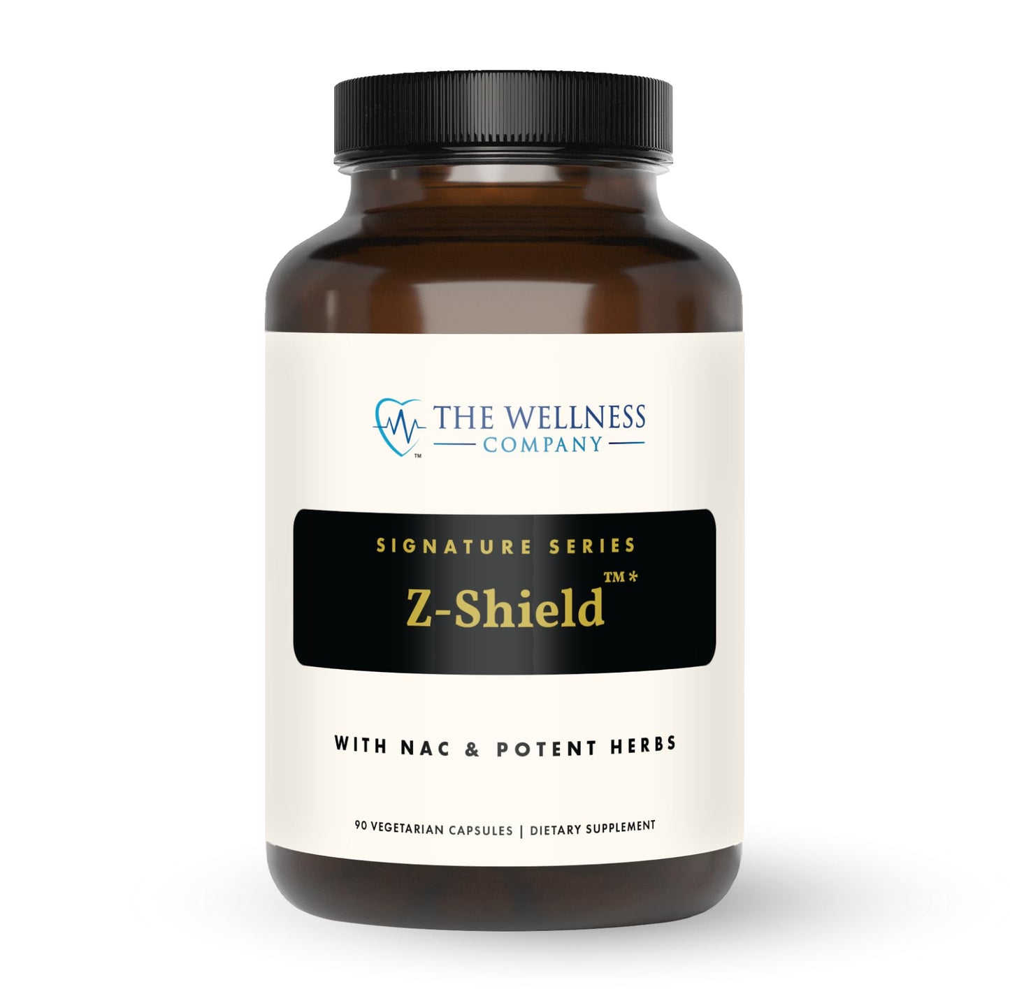 The Wellness Company Z-Shield | 90 Capsules | Detox Support Formula with St. John's Wort, Lemon Balm, Turmeric, NAC, and EGCG | Non-GMO, Gluten-Free | Supports Immune Health and Detoxification