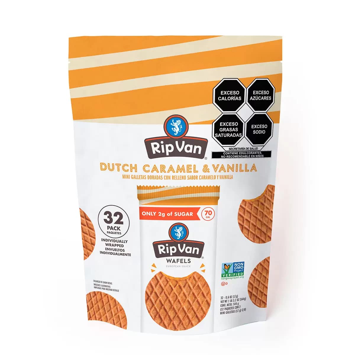 RIP VAN Van Wafels Low Sugar Stroopwaffel 192 Oz 121 Lbs