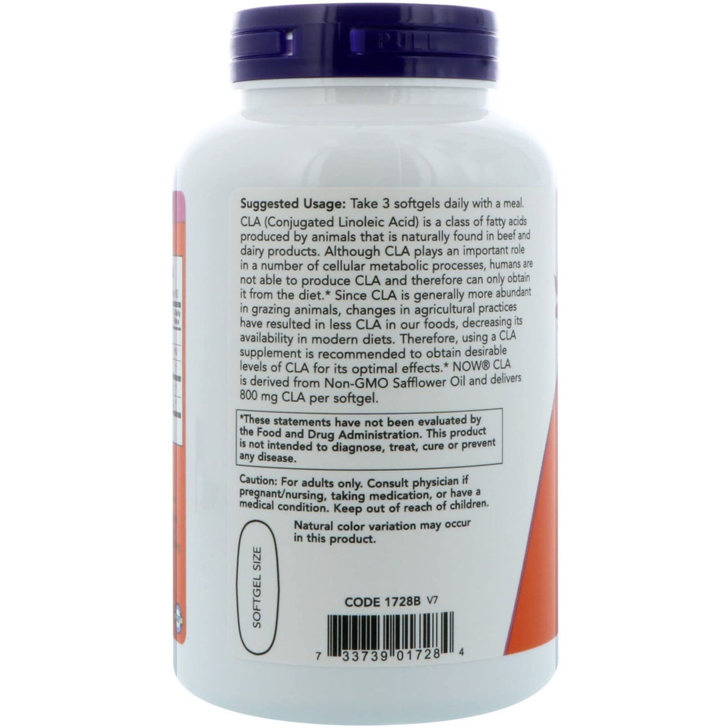 Now Foods Cla 800mg 180 Sgels
