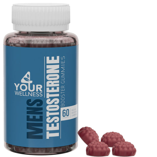 4YWN Testosterone Booster Gummies Supplement for Men, Boosting Muscle Growth, Stamina and Performance with Tongkat Ali, Horny Goat Weed, Tribulus Terrestris, Fenugreek, & Maca (60 Count (Pack of 1))