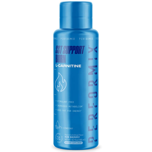 PERFORMIX SST Boost Liquid L-Carnitine - Fast-Acting Energy, Improves Memory and Focus, Stimulant-Free Formula for Men & Women, Ice Berry Flavor, 31 Servings