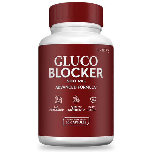 Avaivy Gluco Blocker - GlucoBlocker Pill Formula (Single, 60 Capsules)