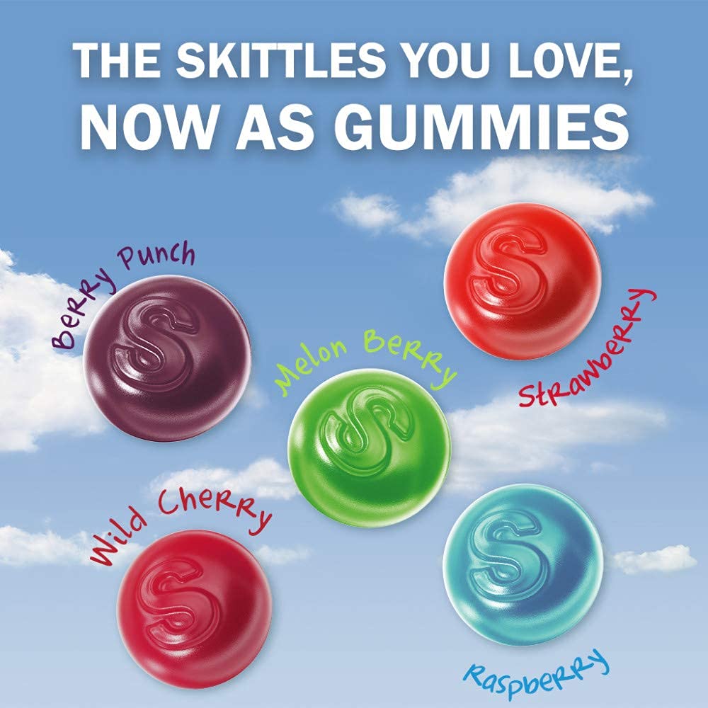 SKITTLES Gummy Candy Original and Wild Berry 58oz Bag Bundle  Includes 4 Bags  232 Total Oz