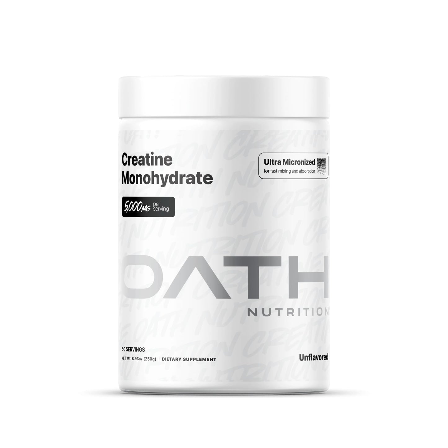 OATH NUTRITION - Creatine Monohydrate - 50 Servings - Unflavored