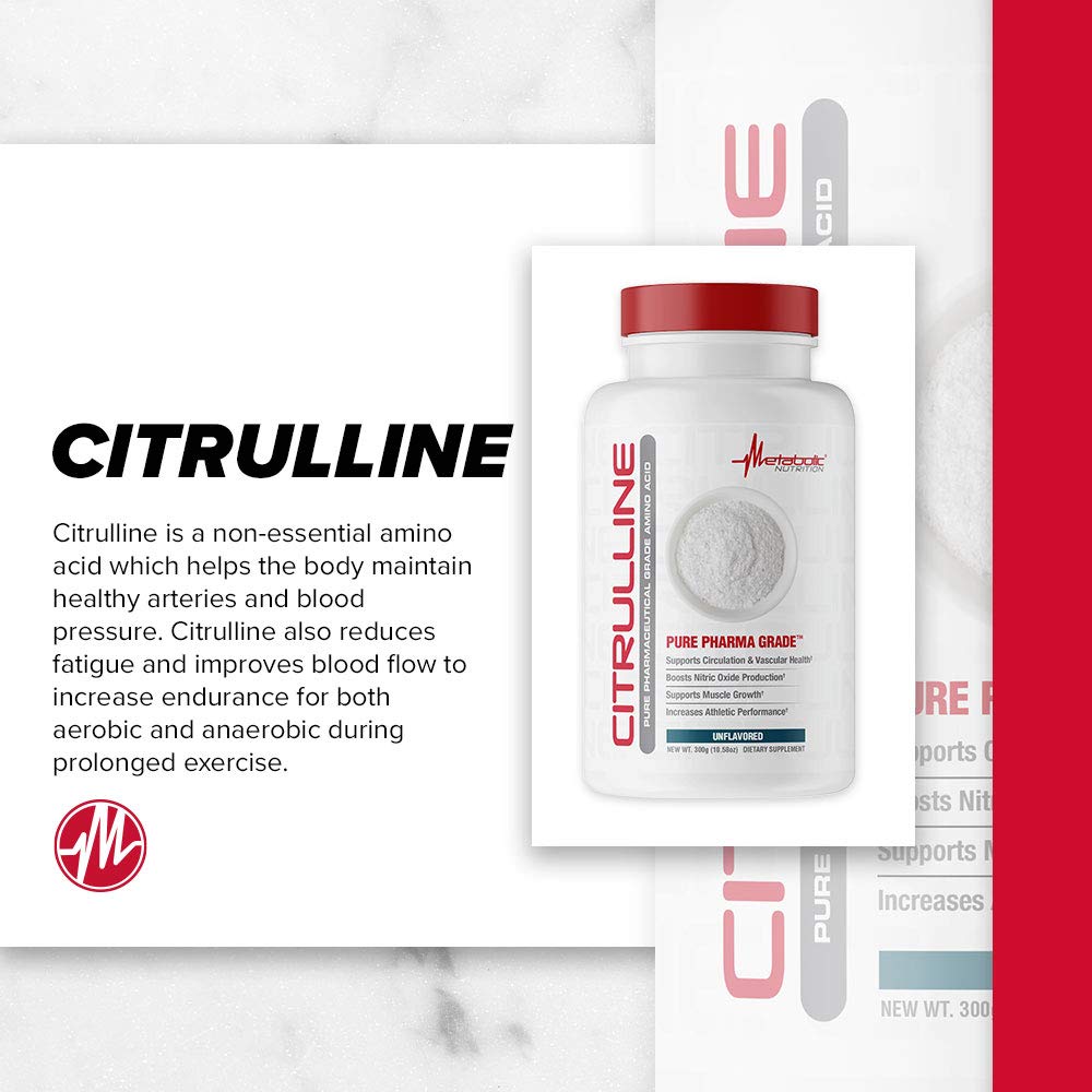 Metabolic Nutrition Citrulline, 300 Grams, Powder
