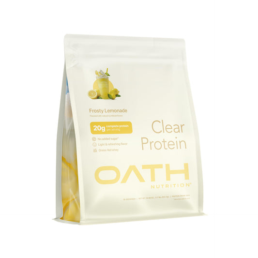 OATH NUTRITION - Clear Whey Protein - 18 Servings - Frosty Lemonade