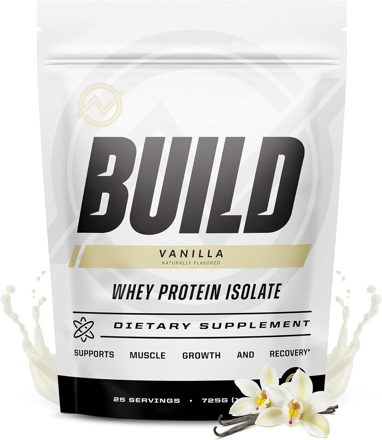 Outwork Nutrition Build Whey Protein Isolate Powder - Low Lactose, Gluten-Free Protein Powder for Muscle Growth & Workout Recovery, Backed by Science, Vanilla, 1.6lbs