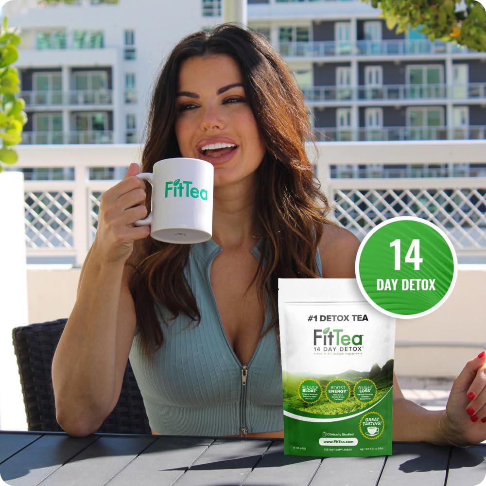 FitTea The Original 14 Day Detox Tea for Weight Loss and Belly Fat - Detox Cleanse Weight Loss Tea for Women and Men - Clinically Tested Slim Tea Detox Drink