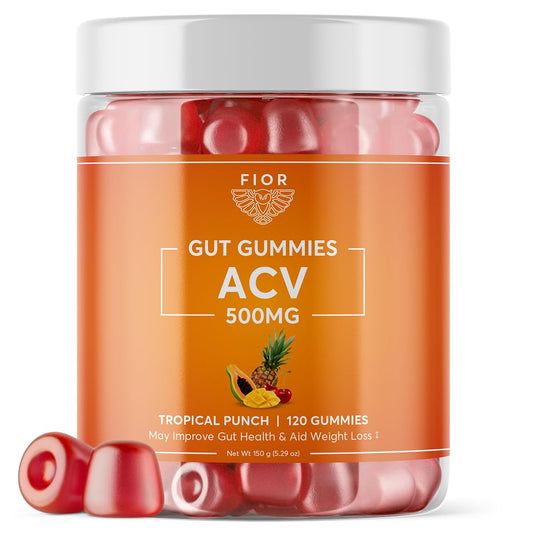 FIOR ACV Detox and Cleanse Gummy (Fruit Punch, 120)