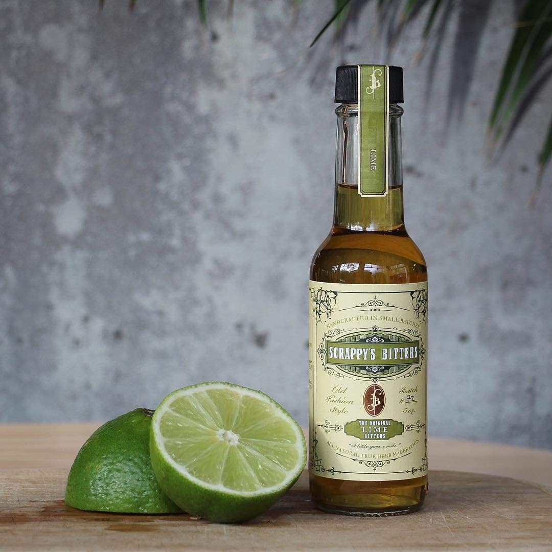 Scrappys Bitters  Lime 5 oz  Organic Ingredients Finest Herbs  Zests No Extracts Artificial Flavors Chemicals or Dyes Made in the USA