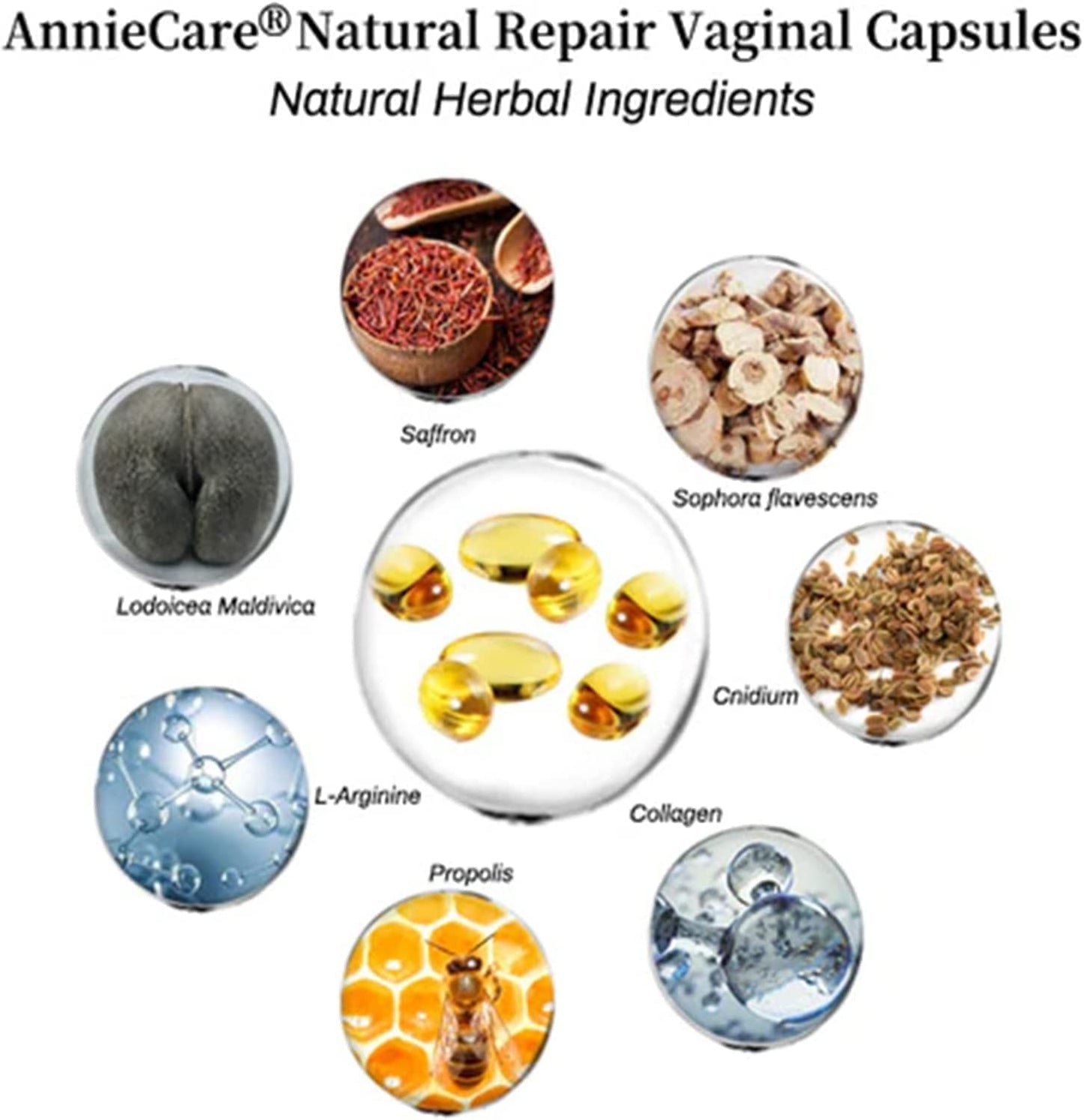 CHUANGJIA AnnieCare Instant Anti-Itch Detox Products, Annie Care Capsulas, Firming Repair & Pink and Tender Natural Capsules, Stay Clear & Fresh,Annie Care Capsulas（3 Bags of 21pcs）