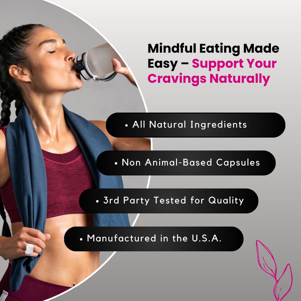 UNALTERED Appetite Suppressant for Women - Helps Manage Cravings, Promotes Fullness, & Supports Weight Loss - Natural Dietary Supplement with Chromium Picolinate & Glucomannan - 120 Vegan Capsules