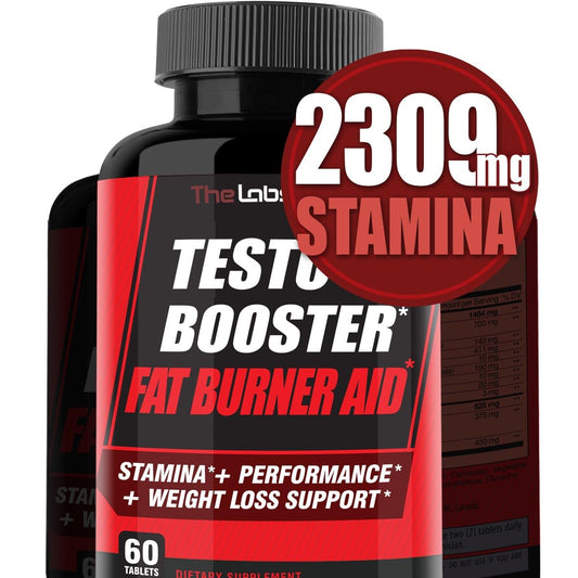 Natural Testosterone Booster for Men at Gym & Bedroom w/Horny Goat Weed & EGCG Green Tea Helps Boost Physical Performance, Restore Vitality and Support Weight Management - 60 Tablets