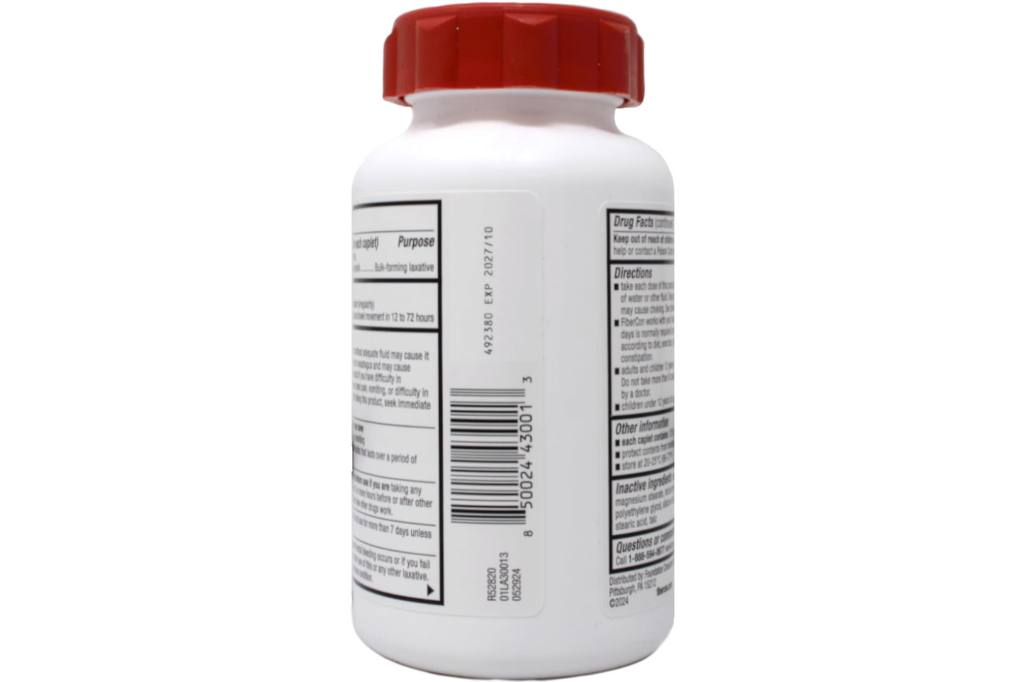 Fibercon Fiber Therapy For Regularity -- 140 Caplets