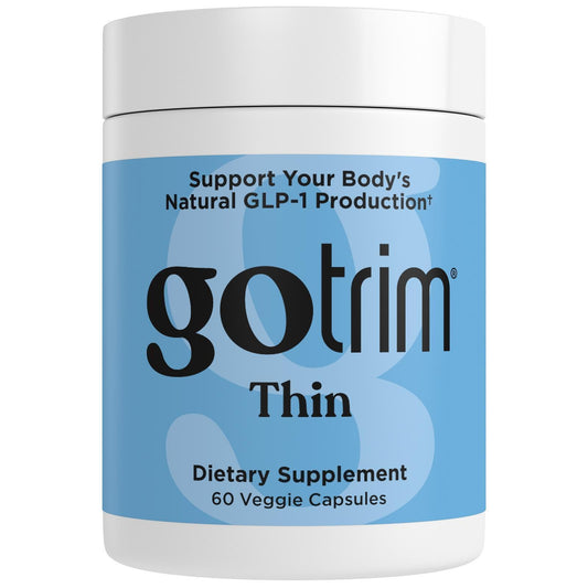 GoTrim® Thin - GLP-1 Support Supplement with Eriomin® Lemon Extract, TriBiome™ & Saffron - Promotes Appetite Control & Metabolic Health - Vegan, Non-GMO - 30 Capsules
