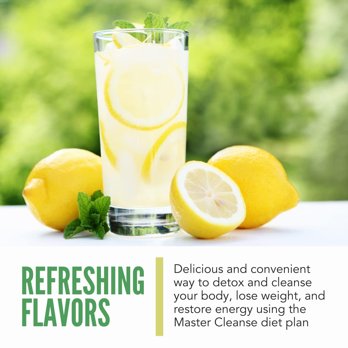 Cleanse Co- Master Cleanse Lemonade - Detox Lemonade Diet Powder - Organic, Gluten-Free - 8 oz Bulk Package- 15 Servings