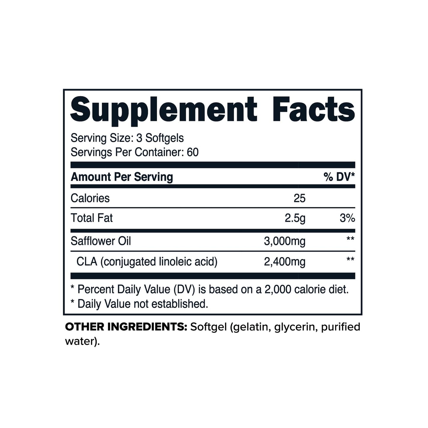 Primaforce CLA 2400 mg per Serving (180 softgels) - Max CLA - for Men and Women, Non-Stimulating, GMO Free & Gluten Free