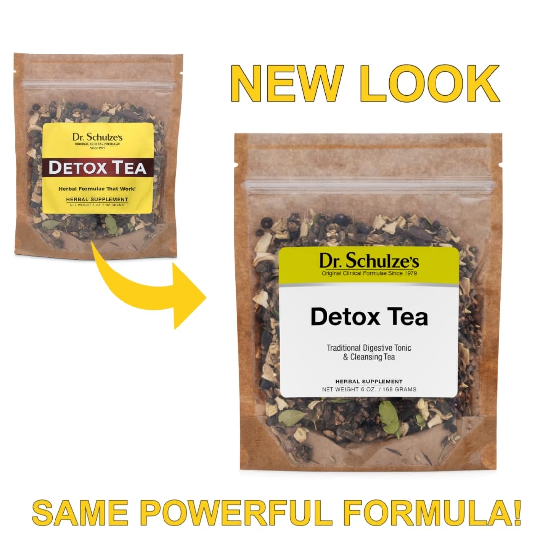Dr. Schulze’s | Detox Tea | All Purpose Herbal Tonic | Powerful Digestive Stimulant | Dietary Supplement | Ultimate Liver Cleanse | Helps Eliminate Gas & Indigestion | Release Toxins | 6 Oz. Pack