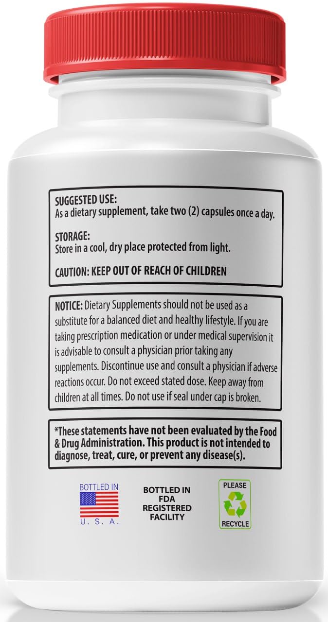 (2 Pack) Gluco Renu Capsules, Official GlucoRenu Pills, Natural Support For Healthy Levels, Circulation and Balance, Premium Formula Blood Vessel Cleaner, GlucoReNu Glyco Optimizer (120 Capsules)
