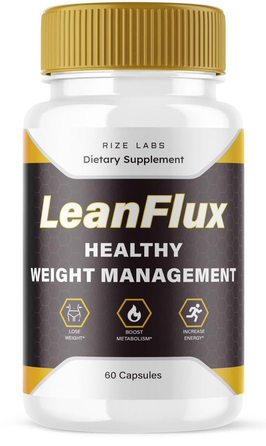 rize labs LeanFlux - Lean Flux Weight Loss to Increase BAT Levels, Leanflux Reviews Non-GMO Easy to Swallow Supplement Pills, Gain Brown Adipose Tissue BurnFat (60 Capsules)