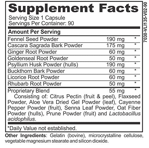 The Inner Health Colon & Gut Cleanse Detox Formula - Supporting Gut Health, Purification - Containing Lactobacillus Acidophilus Probiotic, Aloe Vera, Licorice Root & More