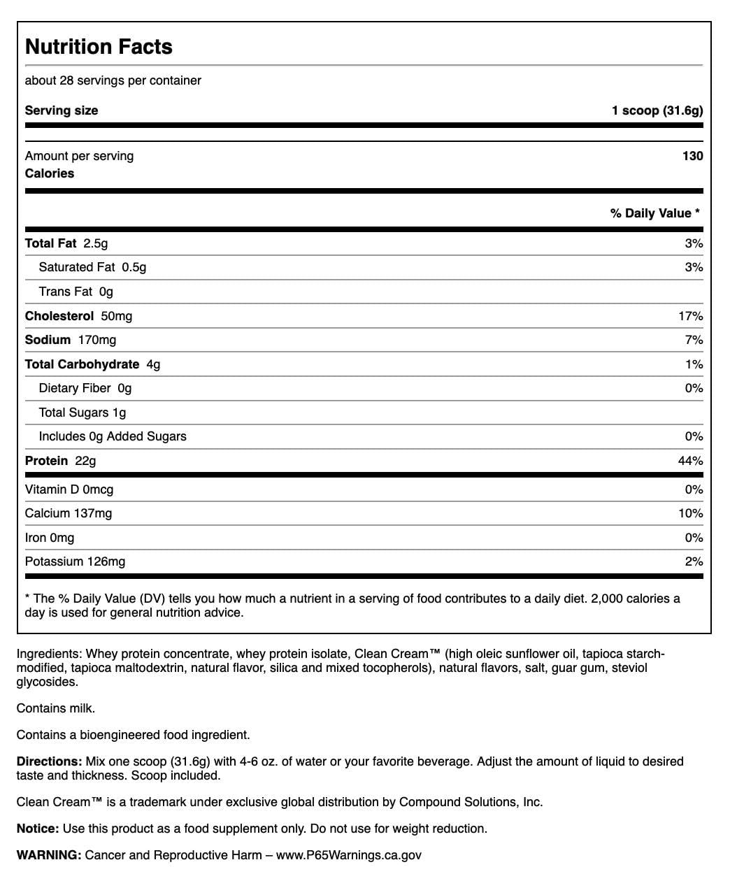 Swanson Real Food Vanilla Ice Cream Whey Protein Powder with Amino Acids Sports Nutrition Muscle Workout Support (2 Pack)