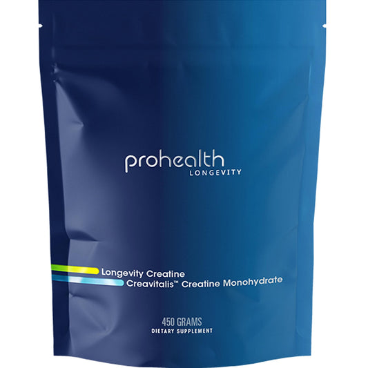 ProHealth Longevity Micronized Creatine. Pharmaceutical Grade Creatine Monohydrate is Easier on Kidneys. Supports Brain Function and Muscle Growth as You Age. 5 g/Serving, 90 Servings, 3 Month Supply